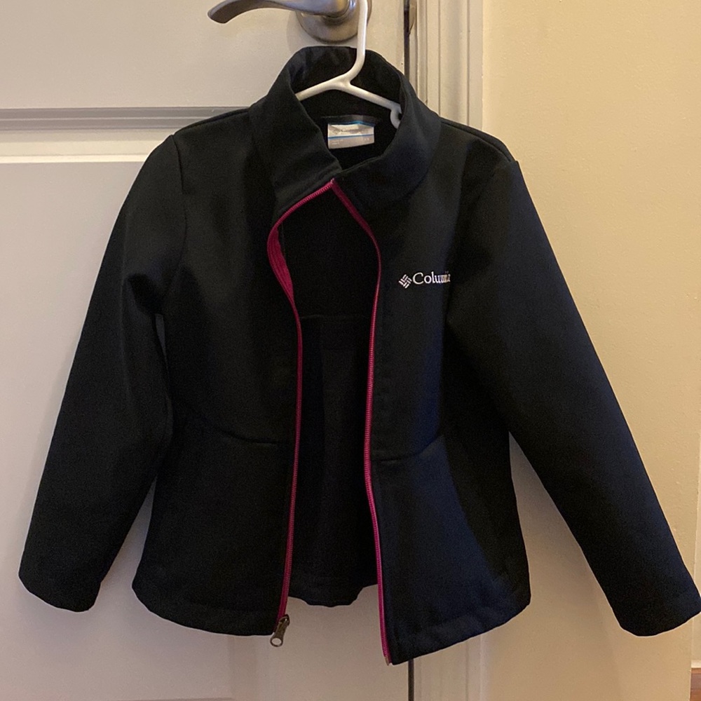 Black with pink trim Columbia jacket